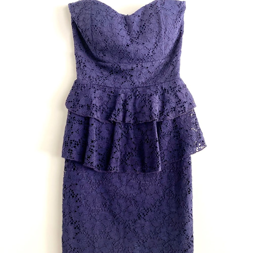 Lovely Day Simple & Strapless Violet Purple Dress